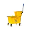 Carro Mopero Estrujador Amarillo B-040 con Capacidad 36-40 Litros