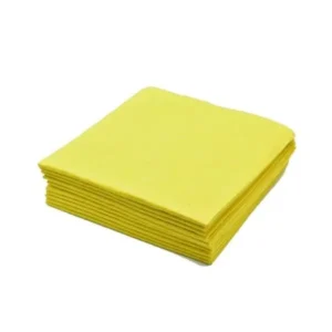 Paño de Microfibra Amarillo 38 x 38 cm para Limpieza y Pulido Profesional